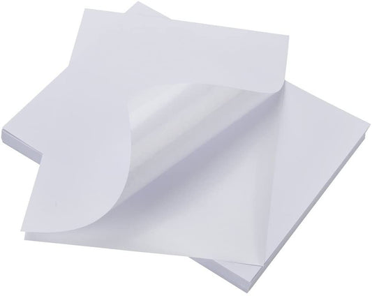 Laser Printer Label Sheets, Full Sheet- 1 Label / Sheet x 100 Sheets (100 Labels / Pack)