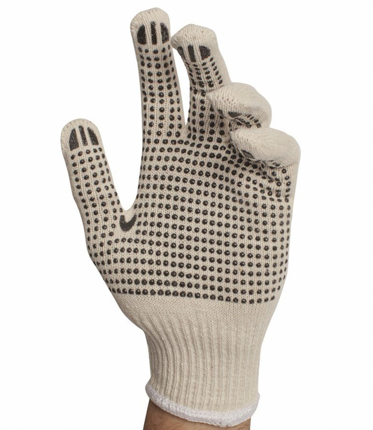 Knitted Gloves w Dots 12 Pairs / Bag