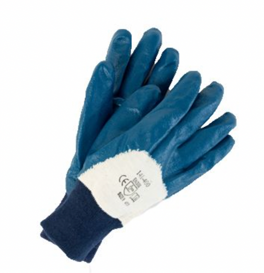 Nitrile Coated Jersey Gloves, 3/4 Coat, 12 pairs/Bag